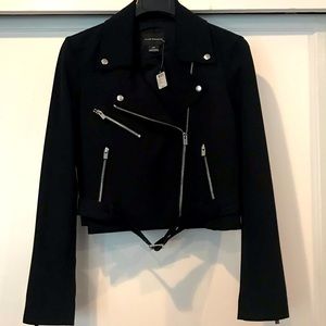 Club Monaco Cropped Moto jacket